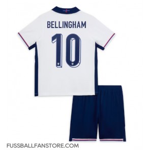 England Jude Bellingham #10 Replik Heimtrikot Kinder EM 2024 Kurzarm (+ Kurze Hosen)